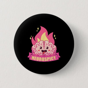 Neurospicy Neurodiversitet Adhd Asd Autism Kawaii Knapp