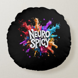 NEUROSPICY neurodiversitet autism adhd dyslexi Rund Kudde