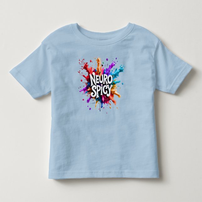 NEUROSPICY neurodiversitet autism adhd dyslexi T Shirt (Framsida)