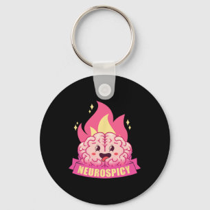 Neurospicy Neurodiversity Adhd Asd Autism Kawaii B Nyckelring