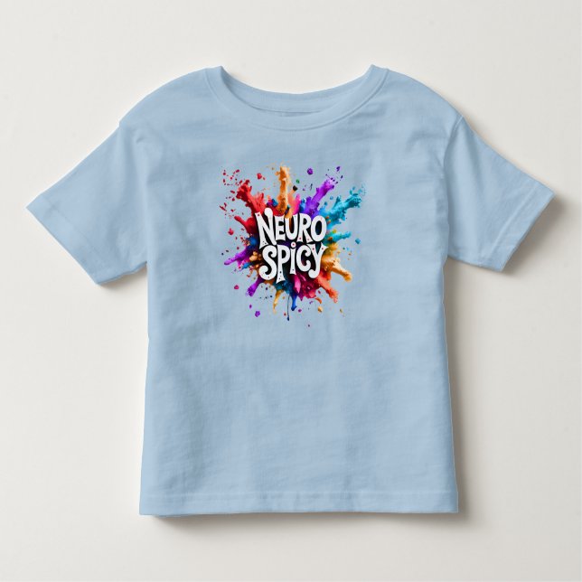 NEUROSPICY neurodiversity autism adhd dyslexia T Shirt (Framsida)