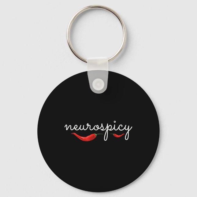 Neurospicy Neurotypisk neurodiversity Adhd Autism Nyckelring (Framsida)