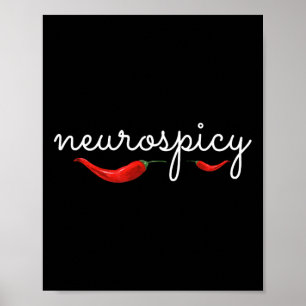 Neurospicy Neurotypisk neurodiversity Adhd Autism Poster