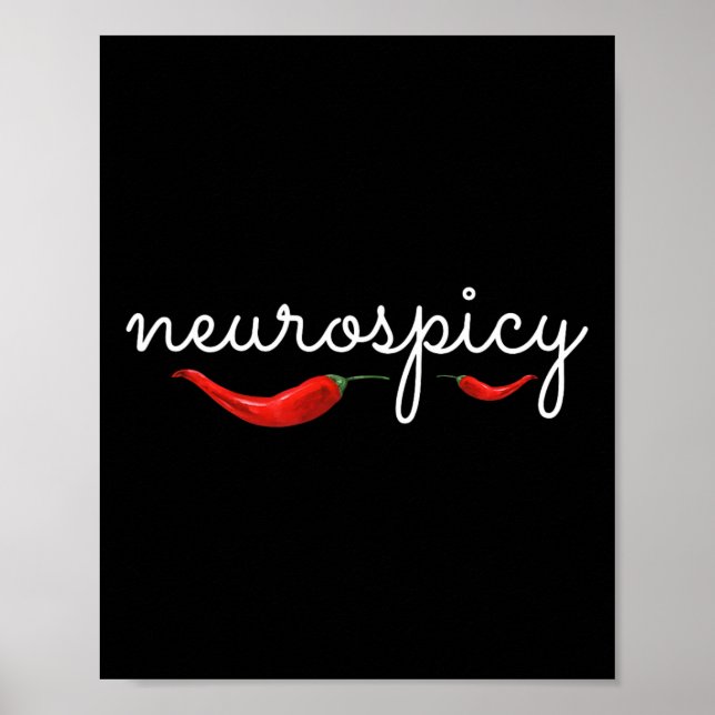 Neurospicy Neurotypisk neurodiversity Adhd Autism Poster (Framsidan)