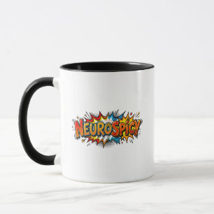 Neurospicy Rolig Retro Serietecknad ADHD Autism Ka Mugg