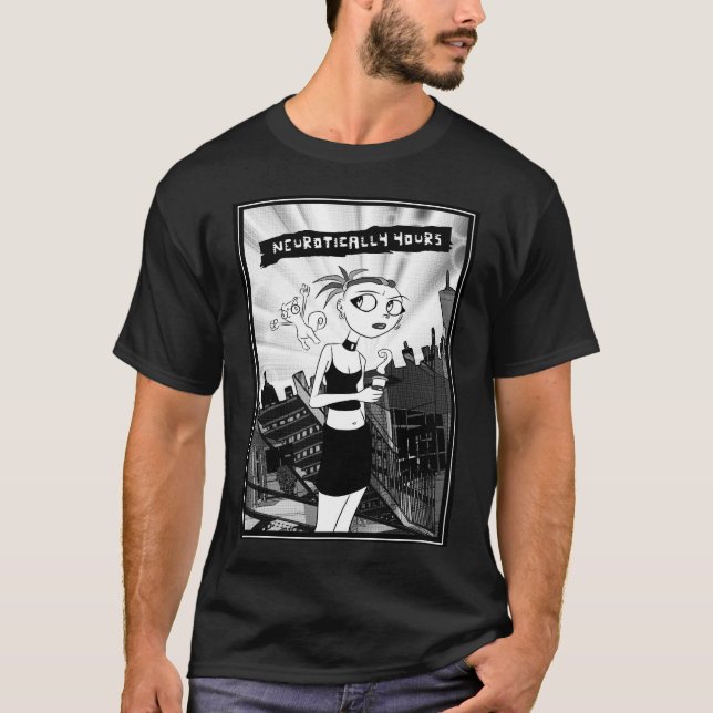 Neurotically din komisk skjorta t-shirt (Framsida)