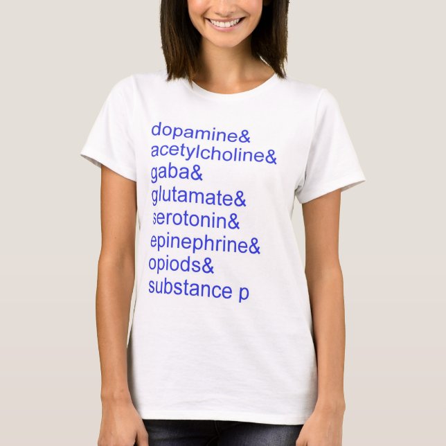 Neurotransmittersna T-shirt (Framsida)