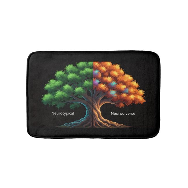 Neurotypical vs. Neurodiverse Badrumsmatta (Framsidan)