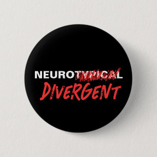 Neurotypisk sprickor diversifierad neurologisk mån knapp