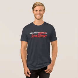Neurotypisk sprickor diversifierad neurologisk mån t shirt