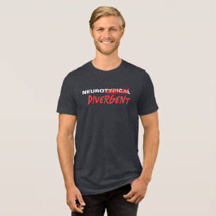Neurotypisk sprickor diversifierad neurologisk mån t shirt