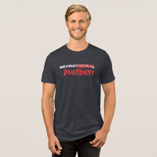Neurotypisk sprickor diversifierad neurologisk mån t shirt