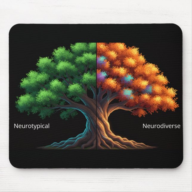 Neurotypisk vs. Neurodivergent Musmatta (Framsidan)