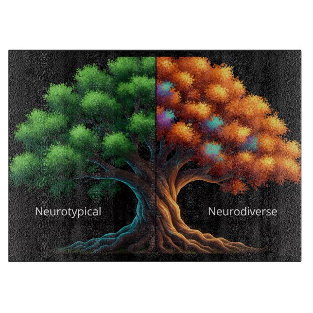 Neurotypisk vs. Neurodivergent Träd (Framsidan)