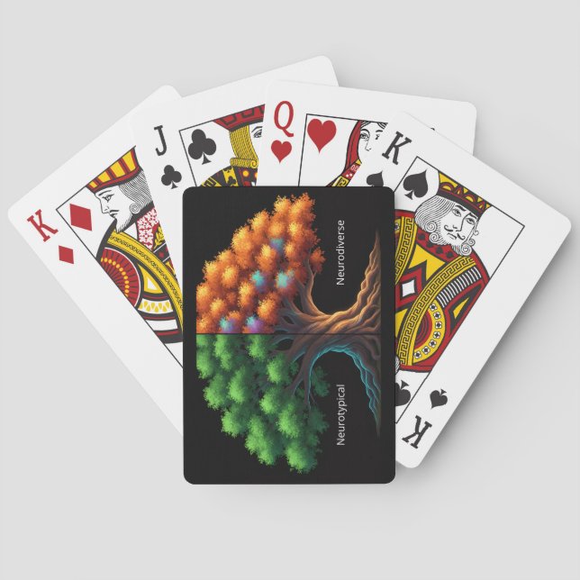 Neurotypisk vs. Neurodivers Casinokort (Baksidan)