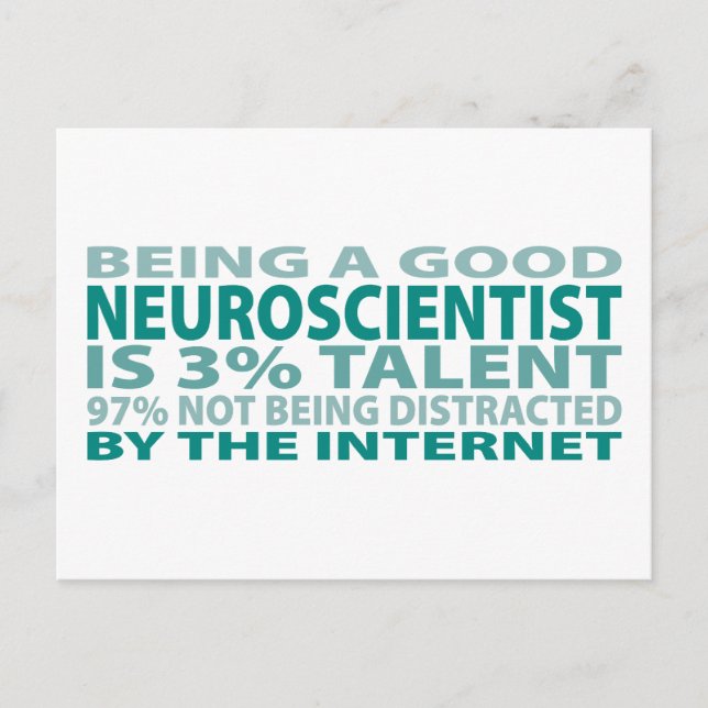 Neurovetenskapsman 3% Talent Vykort (Framsida)