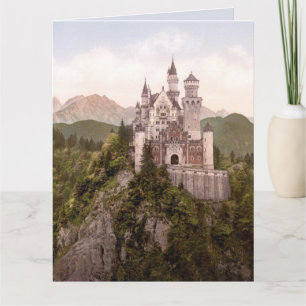NEUSCHWANSTEIN BAYERN TYSKLANT BERGSLOTT KORT