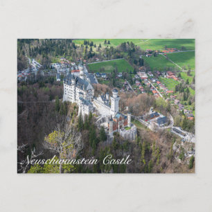 Neuschwanstein Castle and Alpernas valley in Tyskl Vykort