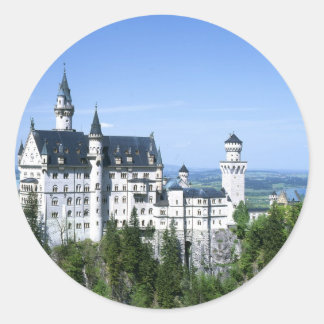 Neuschwanstein Castle Bavaria Runt Klistermärke