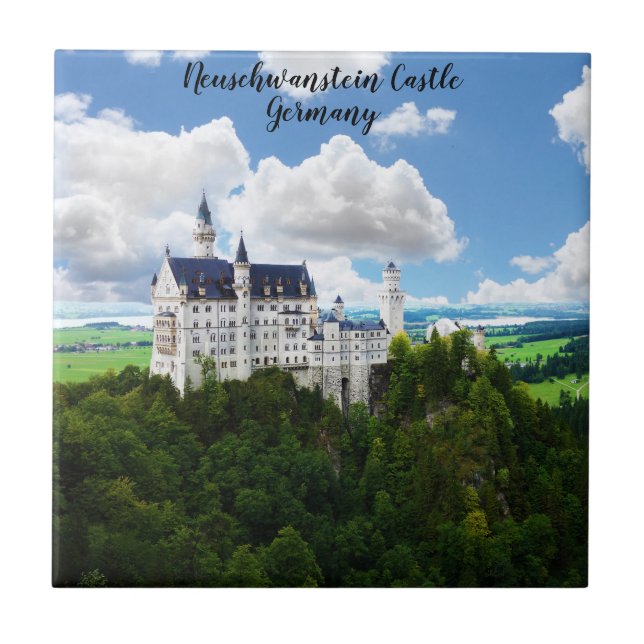 Neuschwanstein Castle Bavaria Tyskland Photography Kakelplatta (Framsidan)