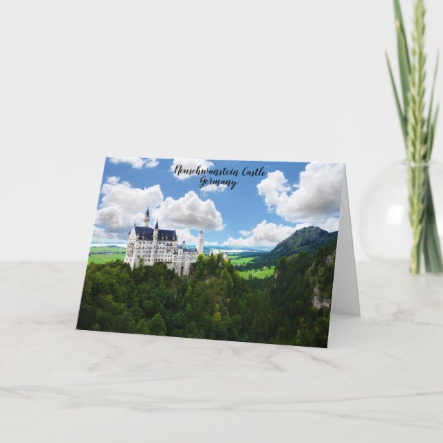 Neuschwanstein Castle Bavaria Tyskland Photography Kort (Framsida)