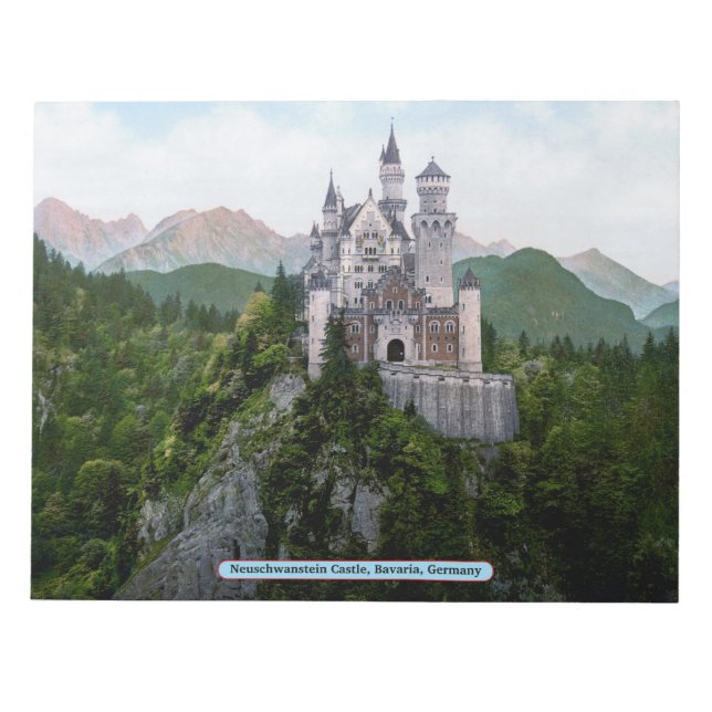 Neuschwanstein Castle, Bayern, Tyskland Anteckningsblock (Framsida)