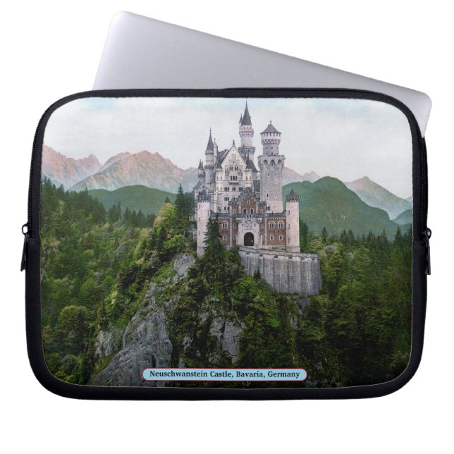 Neuschwanstein Castle, Bayern, Tyskland Laptop Sleeve (Framsidan)