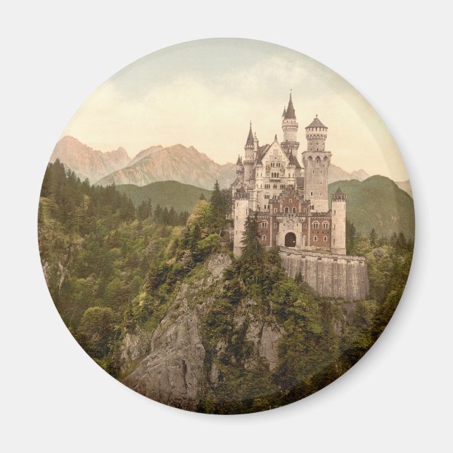Neuschwanstein Castle, Bayern, Tyskland Magnet (Framsidan)