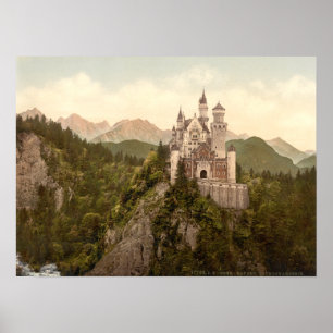 Neuschwanstein Castle, Bayern, Tyskland Poster