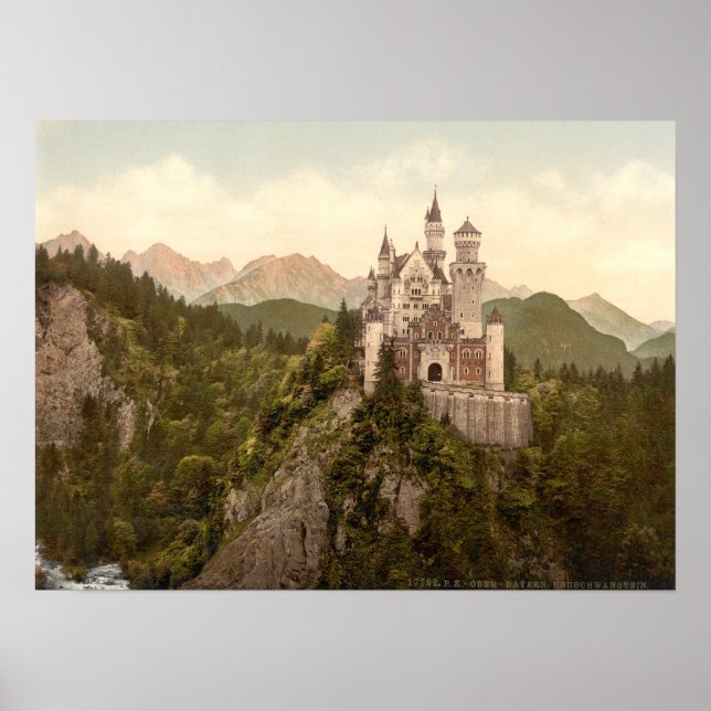 Neuschwanstein Castle, Bayern, Tyskland Poster (Framsidan)