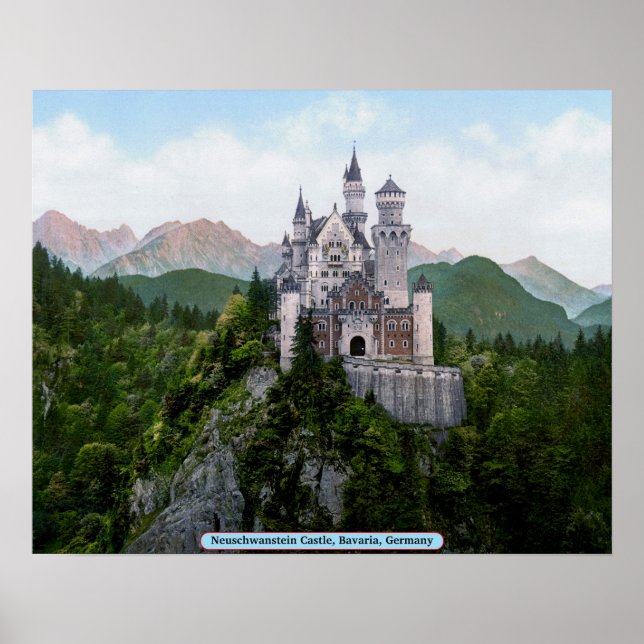 Neuschwanstein Castle, Bayern, Tyskland Poster (Framsidan)