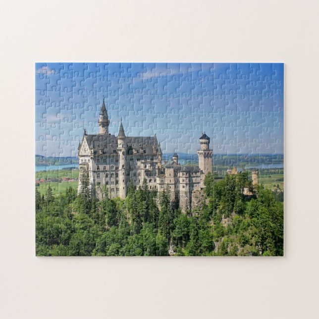 Neuschwanstein Castle, Bayern Tyskland Pussel (Horisontell)