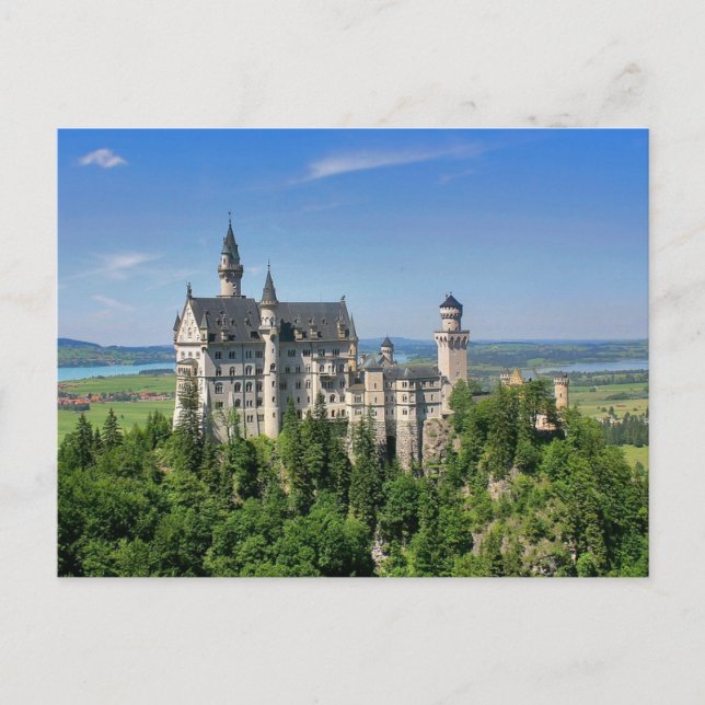 Neuschwanstein Castle, Bayern Tyskland Vykort (Framsida)