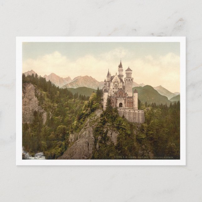 Neuschwanstein Castle, Bayern, Tyskland Vykort (Framsida)