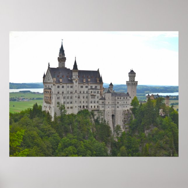 Neuschwanstein Castle från Bridge Poster (Framsidan)