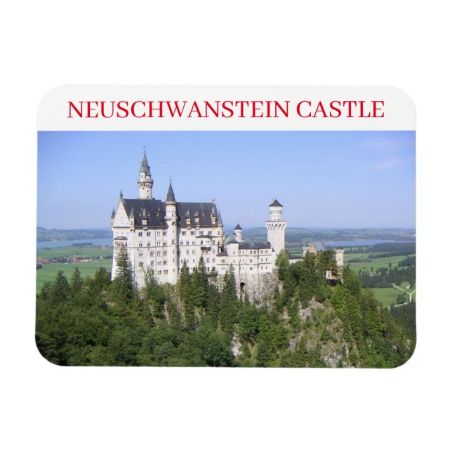 Neuschwanstein Castle fridge magnet (Horisontell)