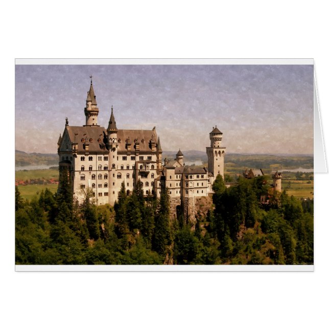 Neuschwanstein Castle Hälsningskort (Framsidan Horizontal)