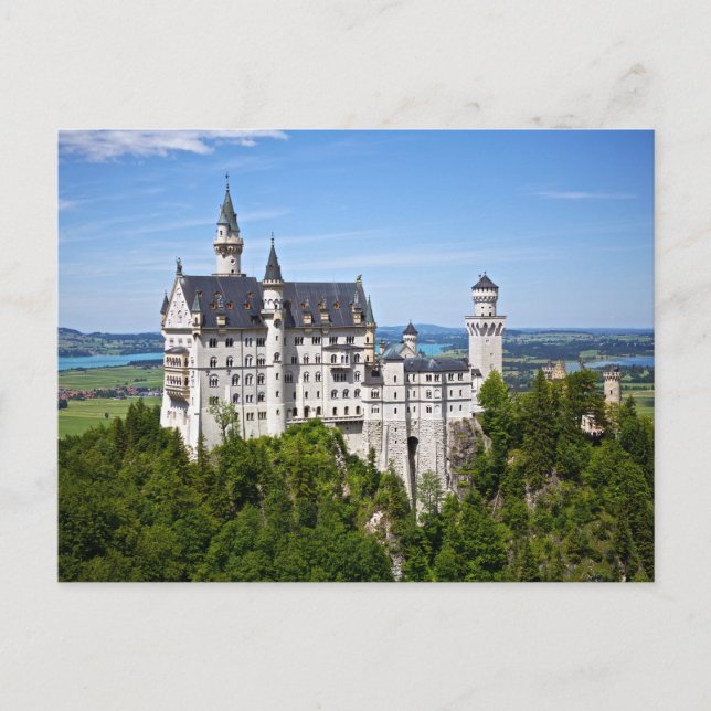 Neuschwanstein Castle in Tyskland Photo Vykort (Framsida)