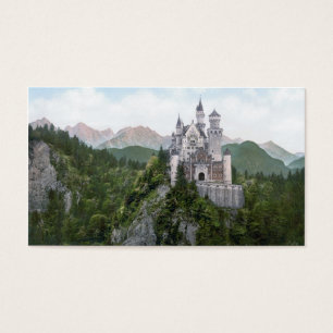 Neuschwanstein Castle Lithograph Visitkort