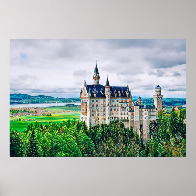 Neuschwanstein Castle - Poster (Framsidan)
