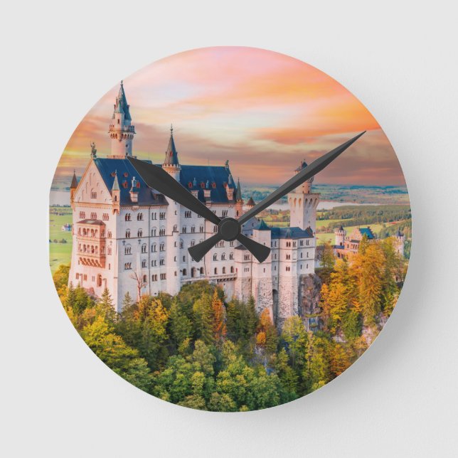 Neuschwanstein castle rund klocka (Framsida)