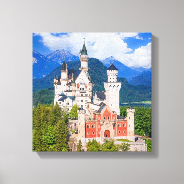 Neuschwanstein Castle Tyskland Canvastryck (Framsida)