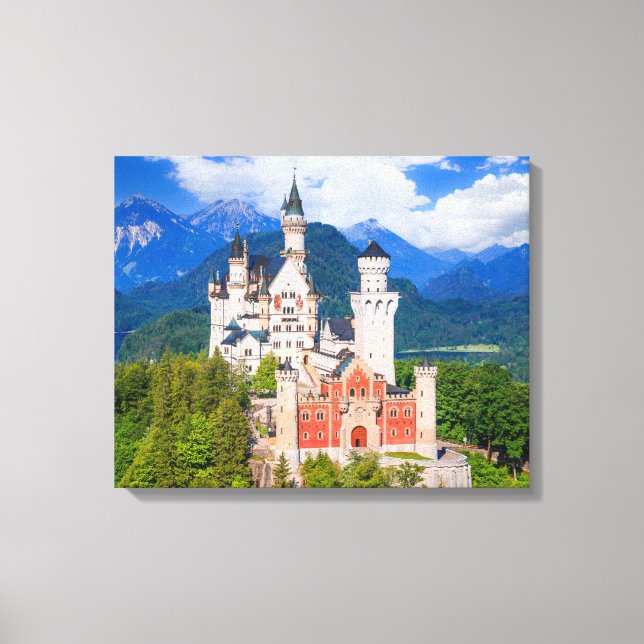 Neuschwanstein Castle Tyskland Canvastryck (Framsida)