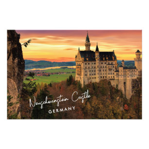 Neuschwanstein Castle Tyskland Fototryck