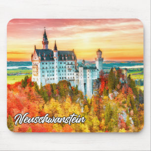 Neuschwanstein Castle, Tyskland, hösten Musmatta