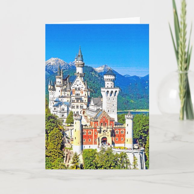 NEUSCHWANSTEIN CASTLE, TYSKLAND KORT (Framsida)