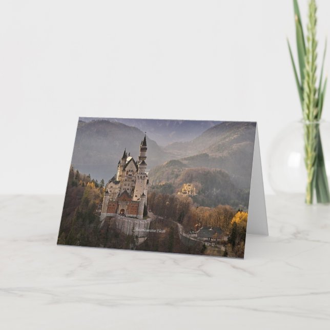 Neuschwanstein Castle, Tyskland Kort (Framsida)
