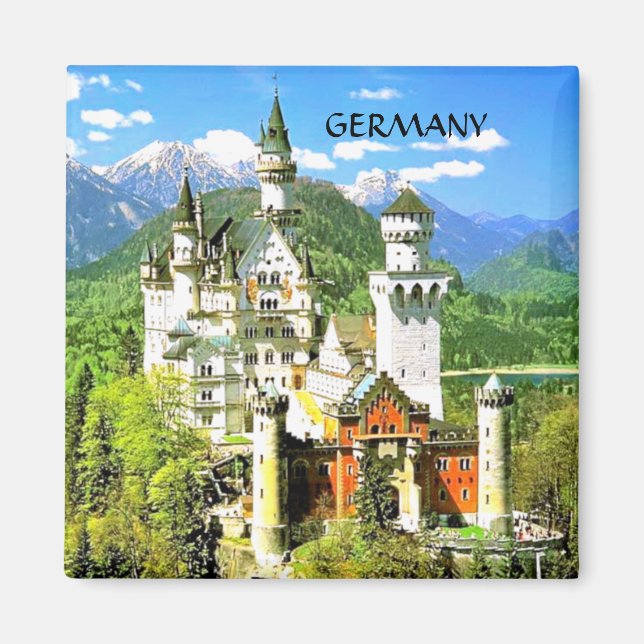 NEUSCHWANSTEIN CASTLE, TYSKLAND MAGNET (Framsidan)
