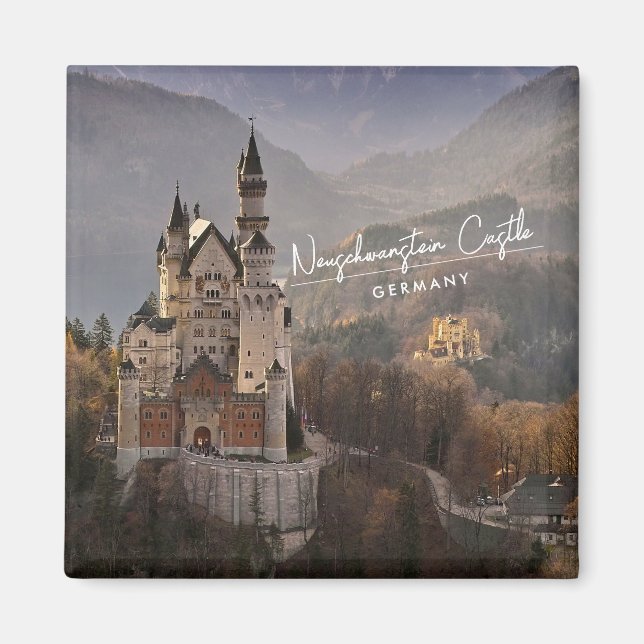 Neuschwanstein Castle Tyskland Magnet (Framsidan)