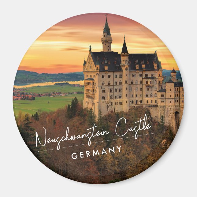 Neuschwanstein Castle Tyskland Magnet (Framsidan)